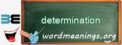 WordMeaning blackboard for determination